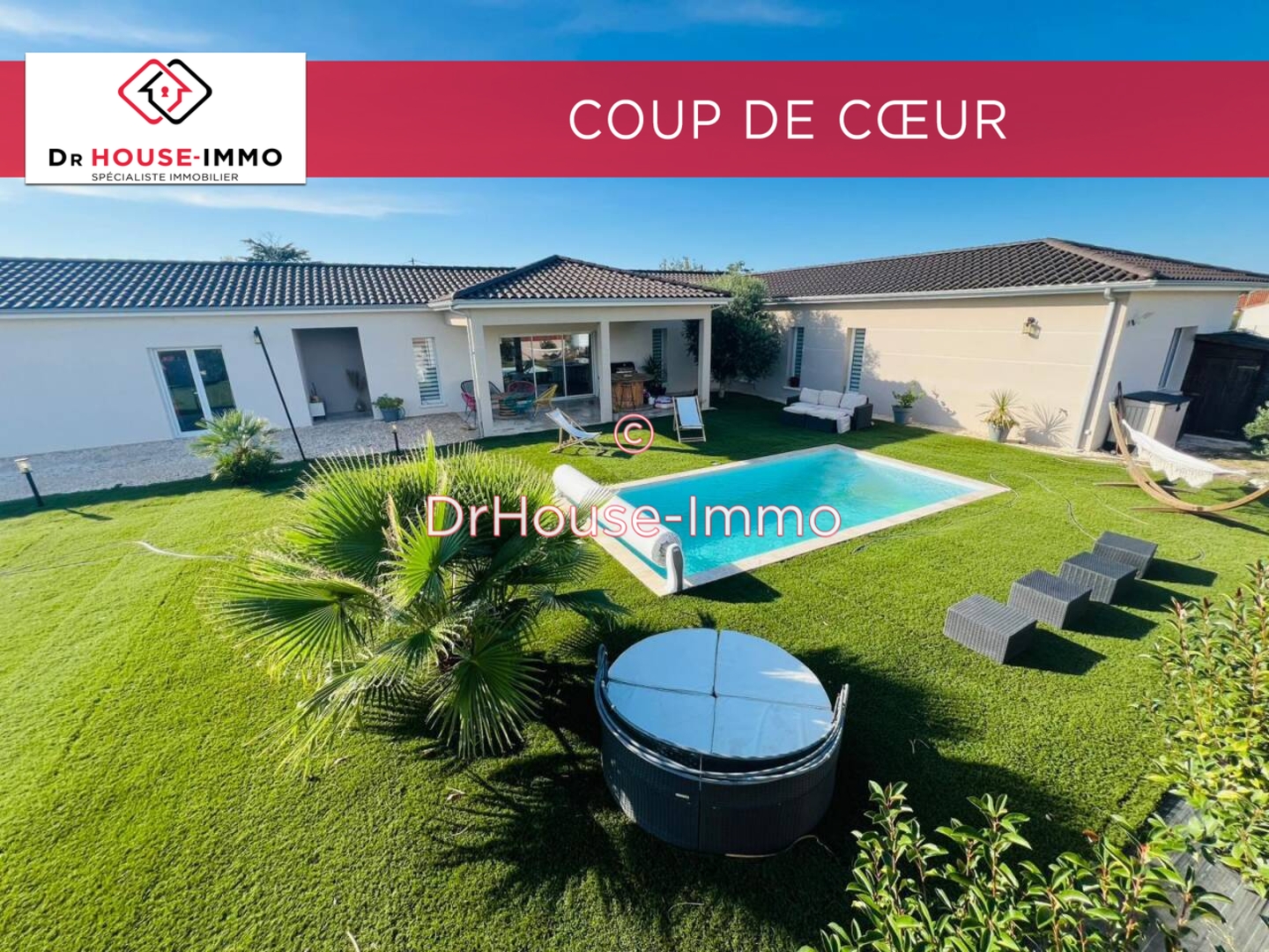 Photo 1 : Vente Maison 7 pièces Saint-Laurent-des-Vignes 184 m²