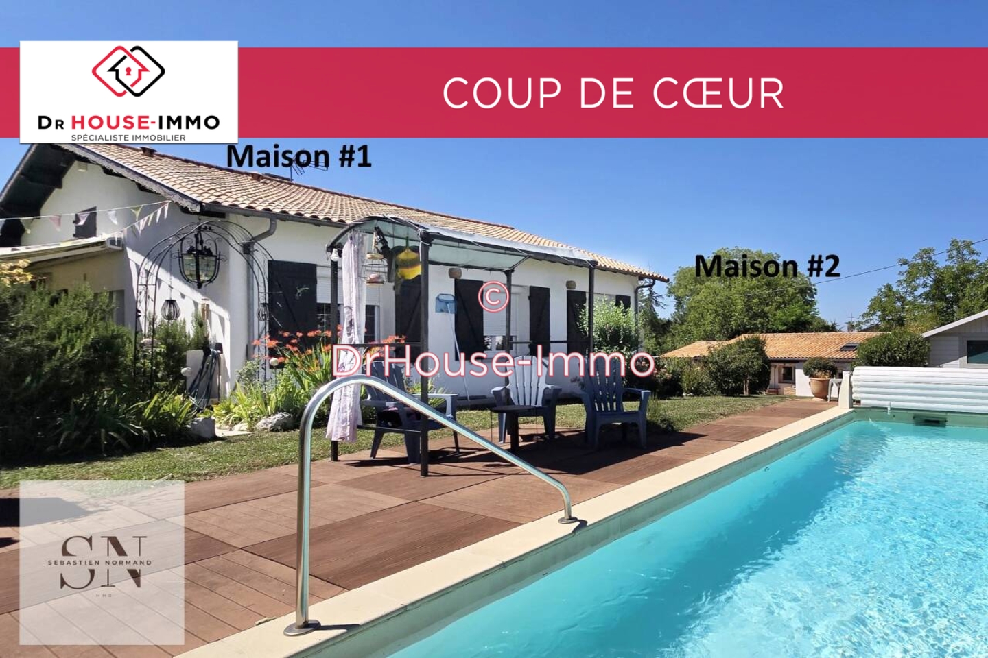 Photo 1 : Vente Maison 6 pièces Pujols 167 m²