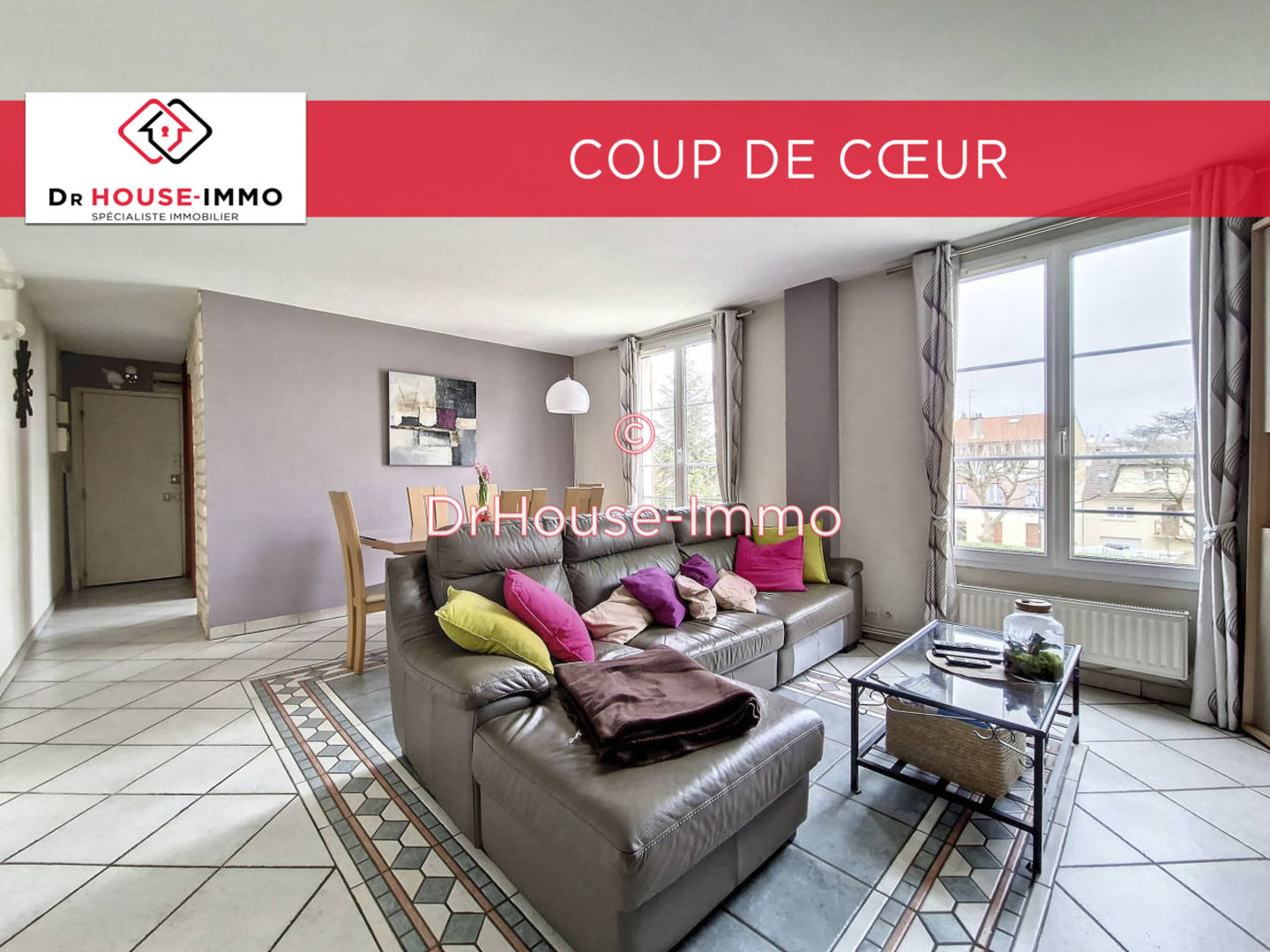 Photo 1 : Vente Appartement 4 pièces Le Bourget 85 m²
