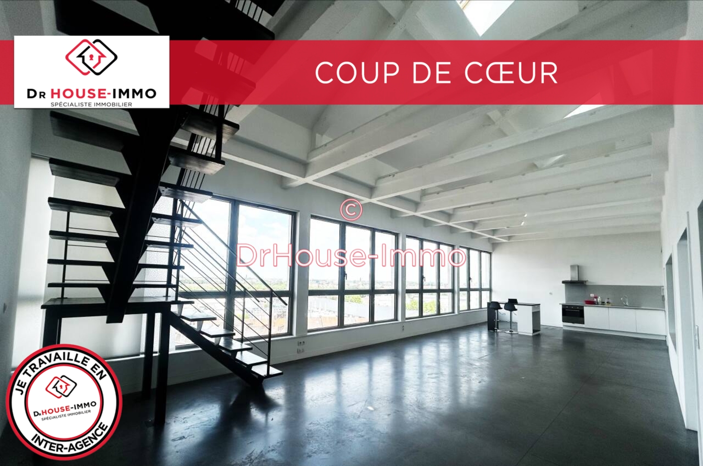 Photo 1 : Vente Loft / Atelier 3 pièces Roubaix 110 m²