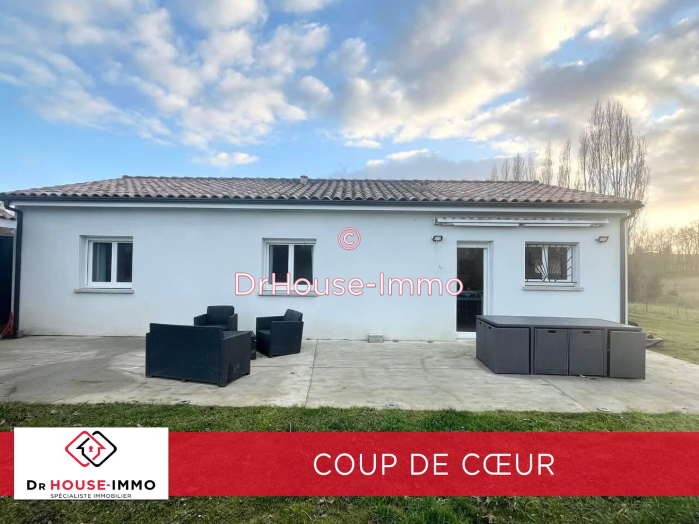 Photo 1 : Vente Maison 5 pièces Saint-Sève 90 m²