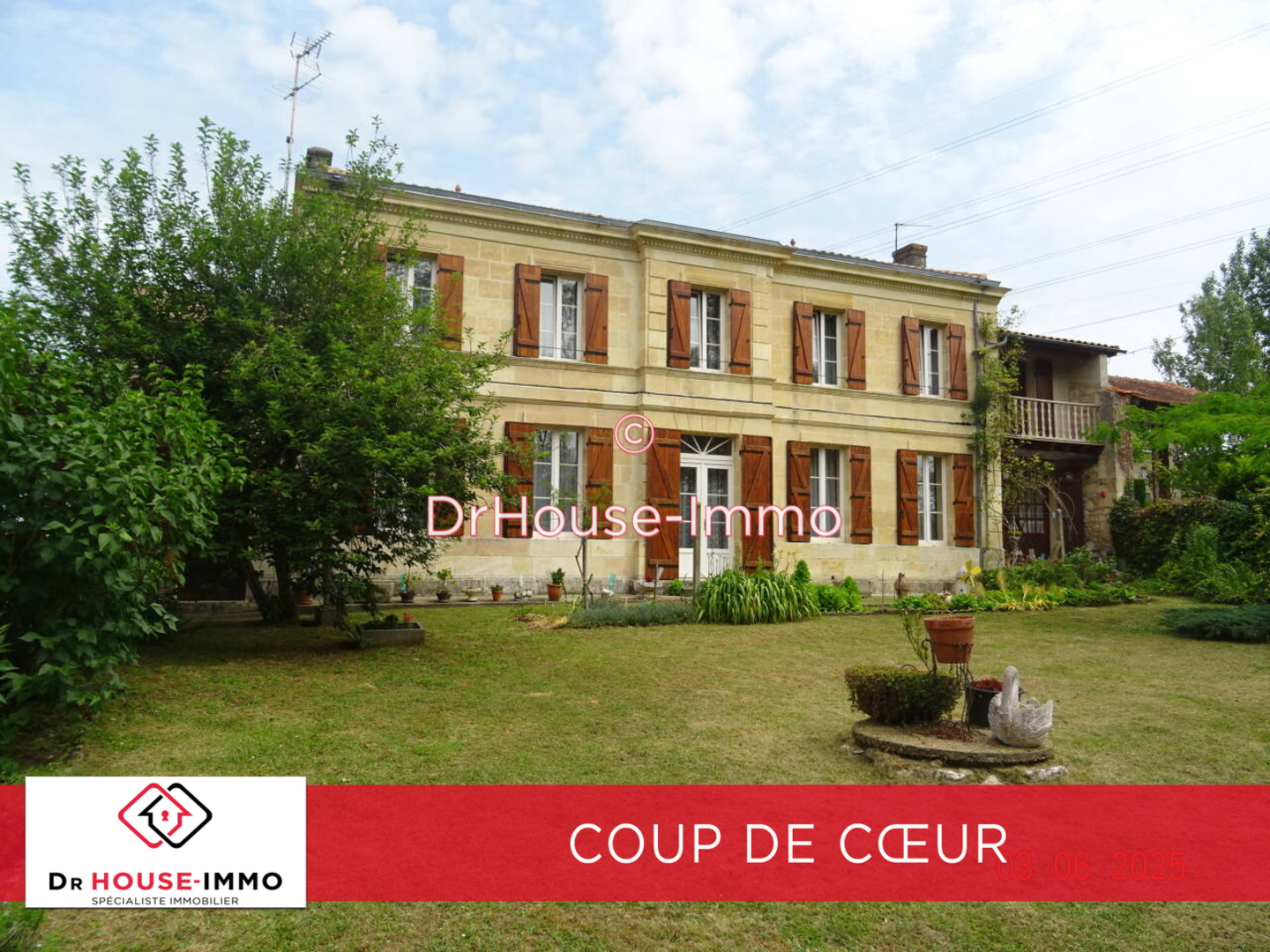 Photo 1 : Vente Maison 8 pièces Civrac-de-Blaye 210 m²