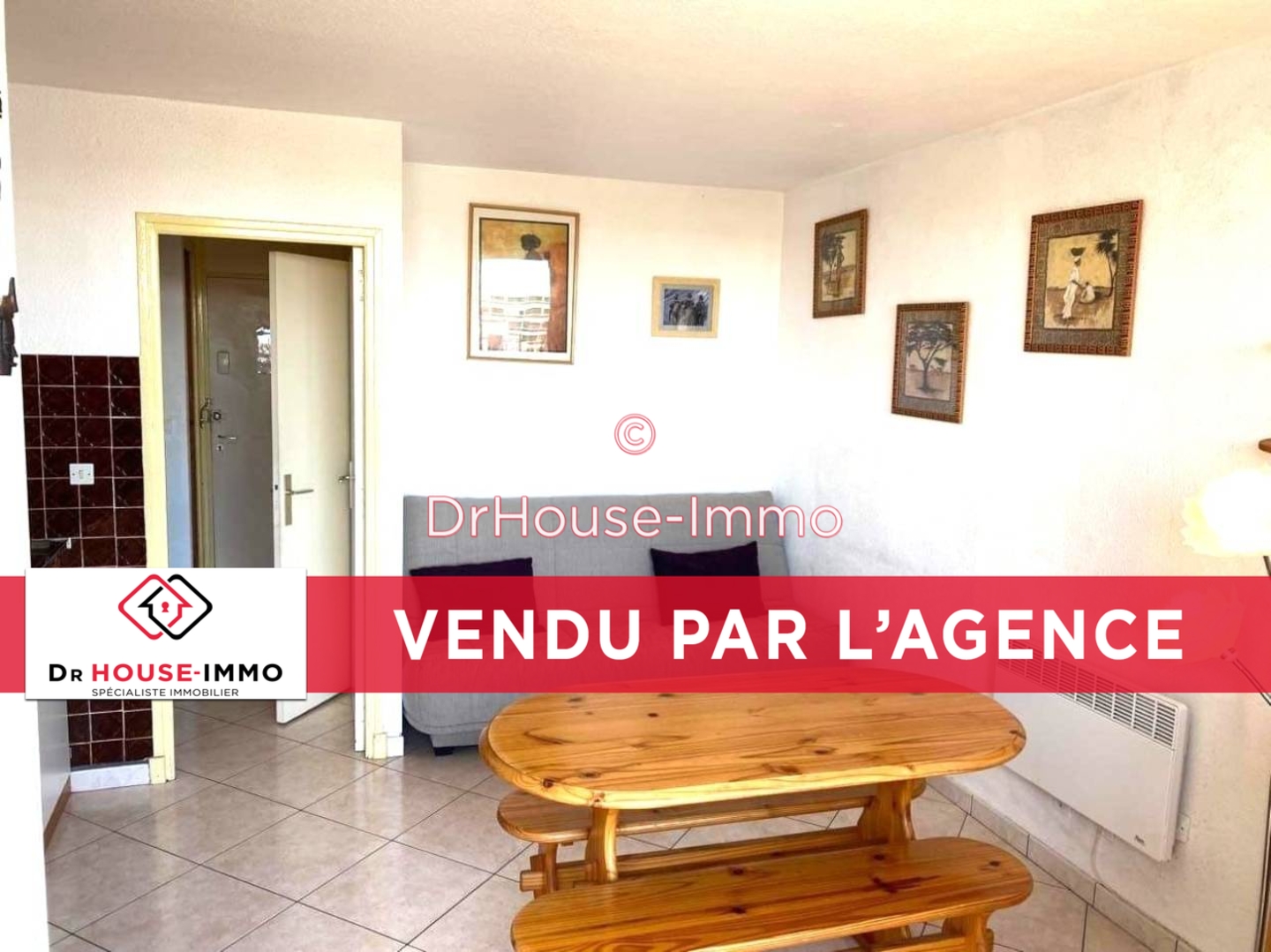 Photo 2 : Vente Appartement 1 pièce Cap d'Agde 21 m²