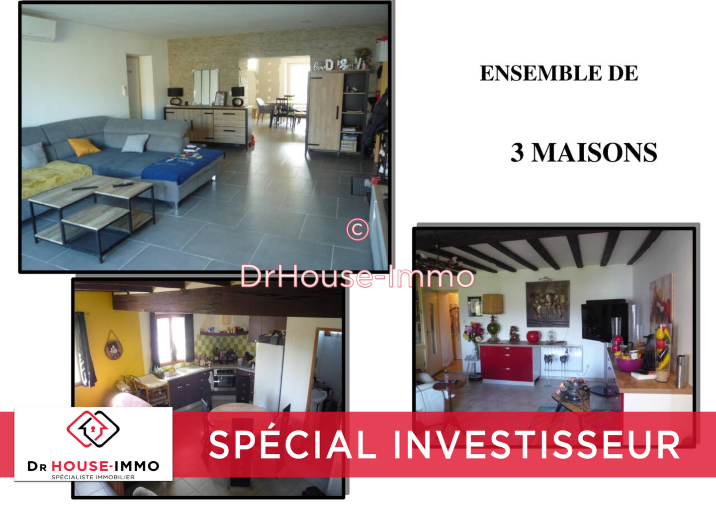 Photo 1 : Vente Maison 6 pièces Courcelles-de-Touraine 290 m²