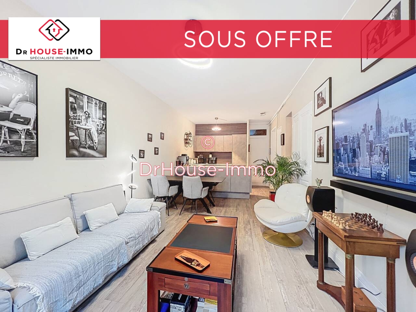 Photo 2 : Vente Appartement 4 pièces Lyon 80 m²