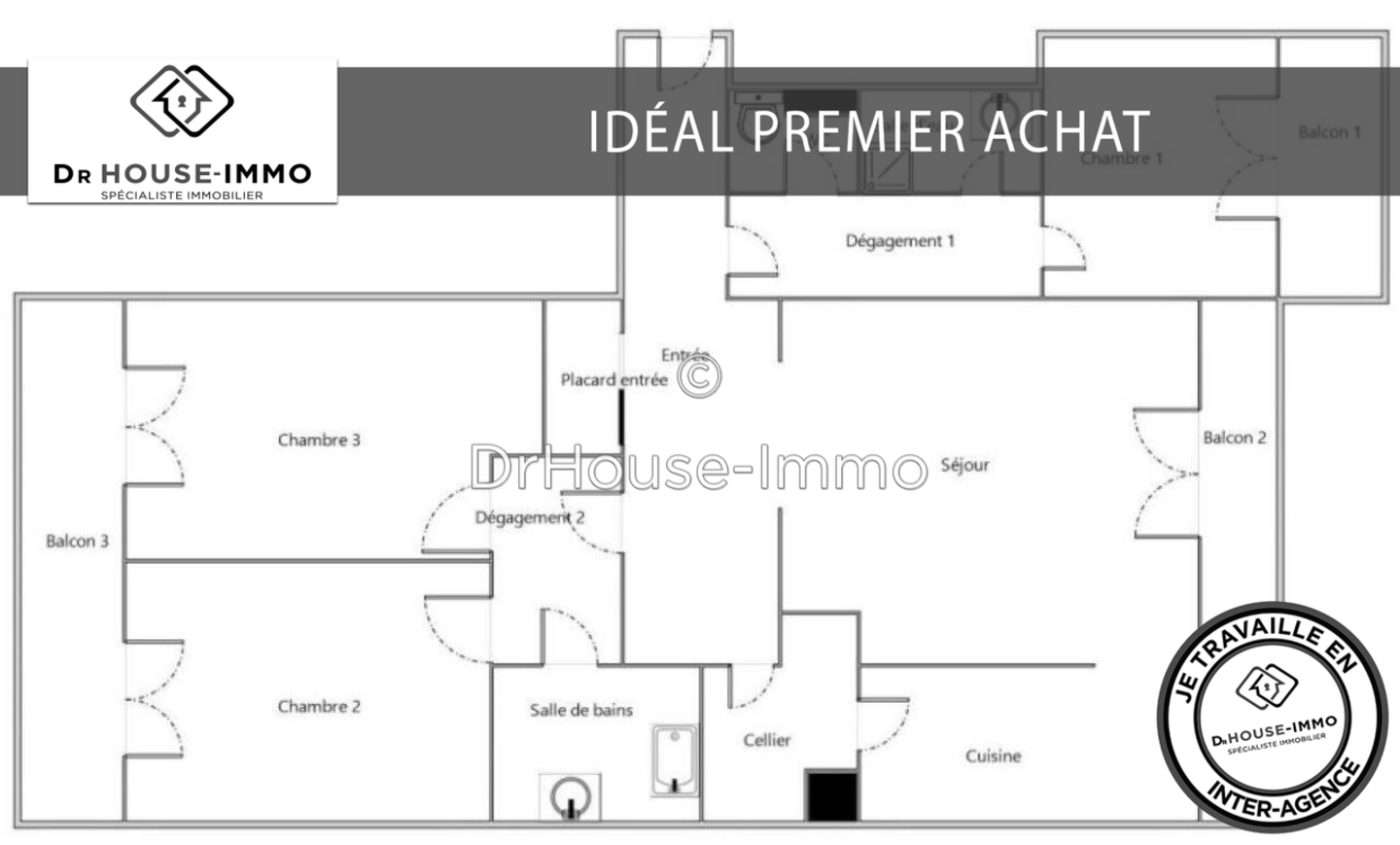 Photo 2 : Vente Appartement 4 pièces Mantes-la-Jolie 88 m²