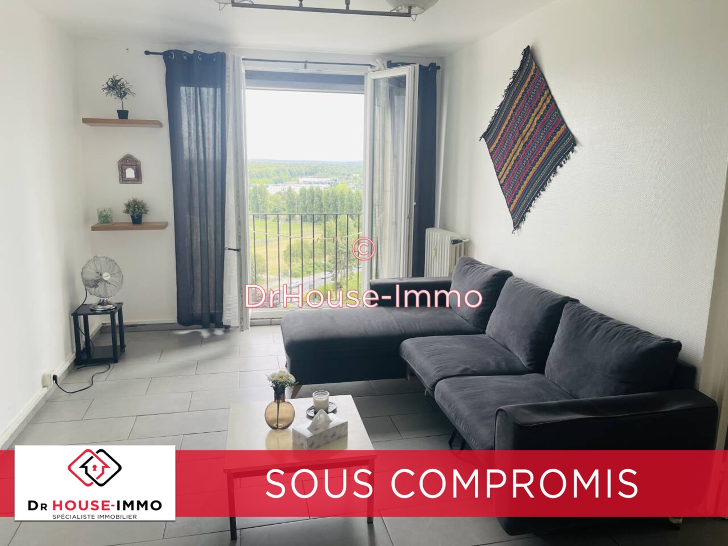Photo 1 : Vente Appartement 3 pièces Creil 53 m²