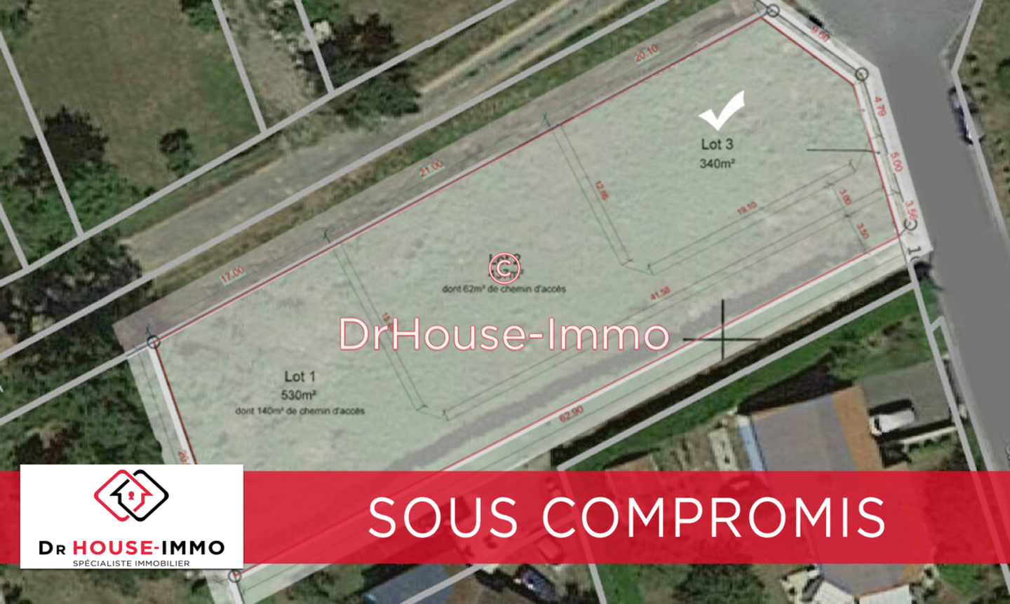Photo 1 : Vente Terrain Riom 340 m²