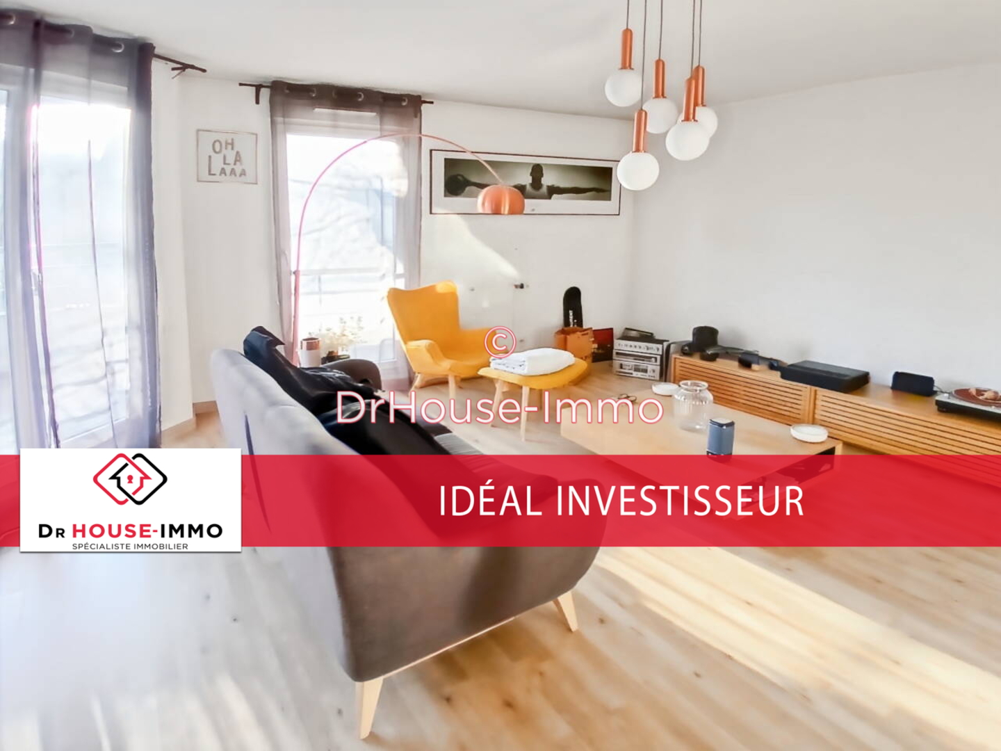 Photo 1 : Vente Appartement 3 pièces Rosny-sous-Bois 64 m²