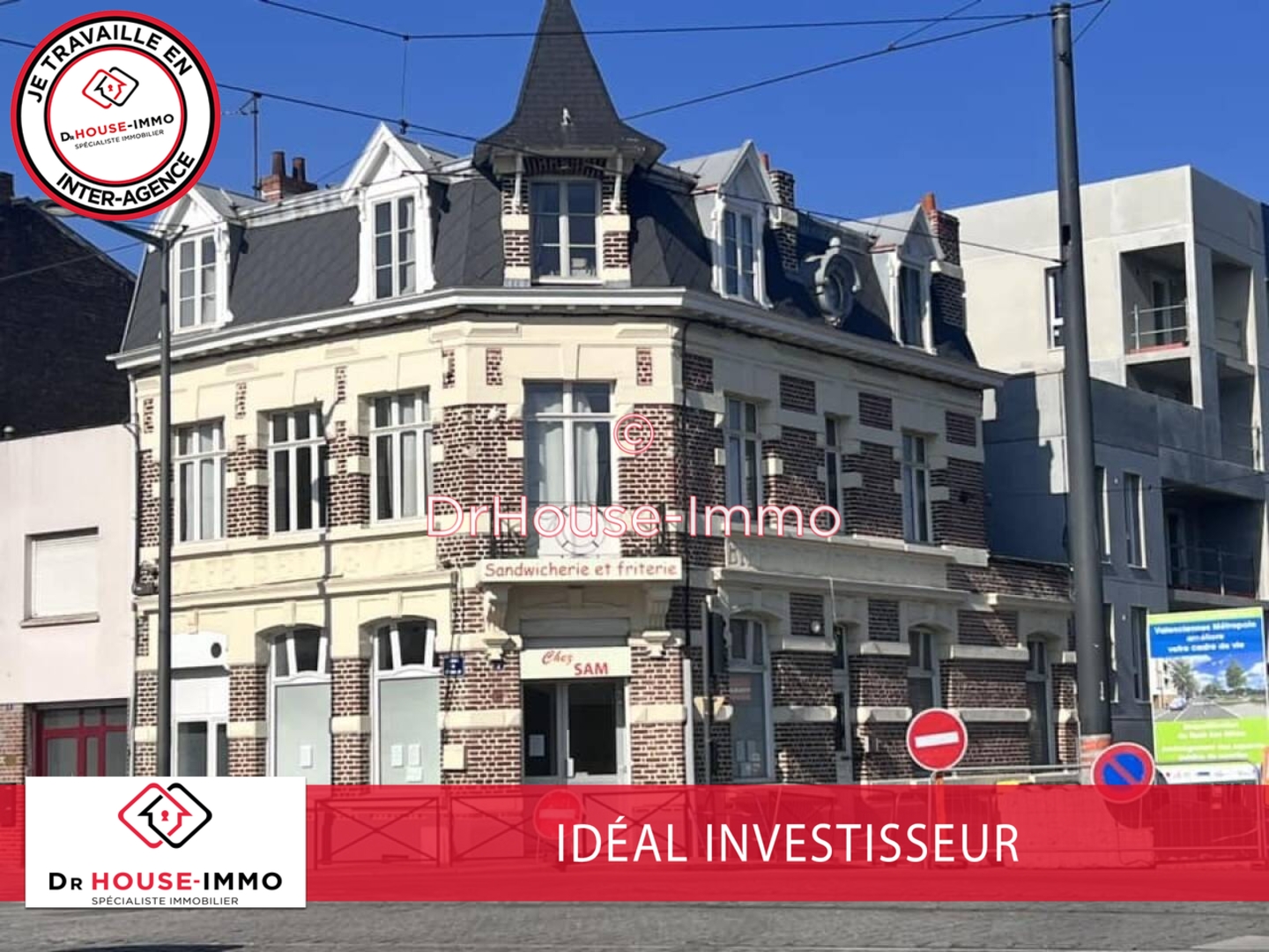 Photo 1 : Vente Immeuble 11 pièces Valenciennes 280 m²