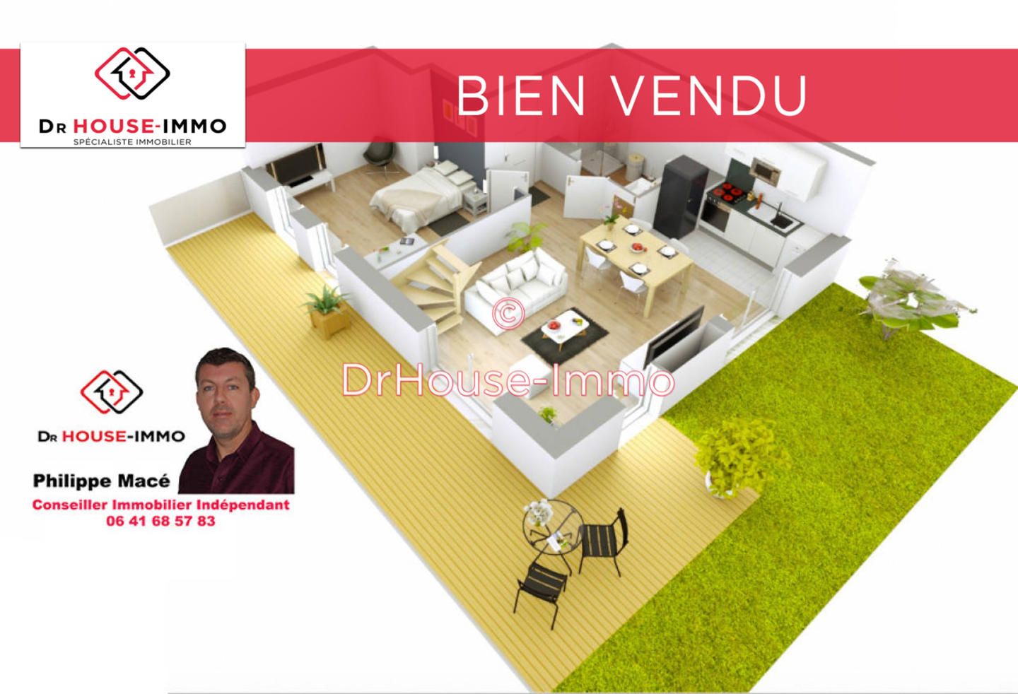 Photo 1 : Vente Appartement 4 pièces Louvres 74 m²