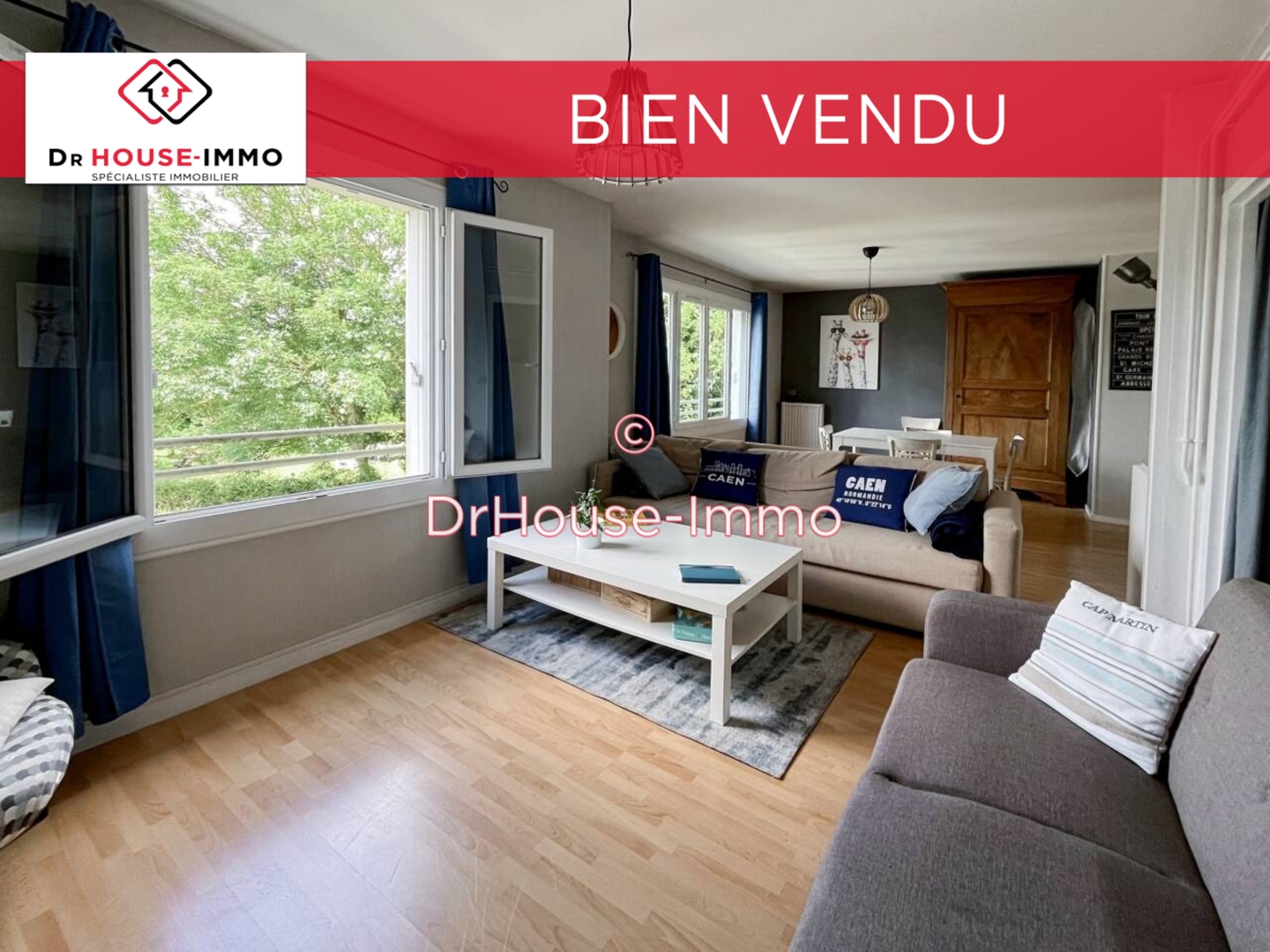Photo 1 : Vente Appartement 3 pièces Caen 69 m²