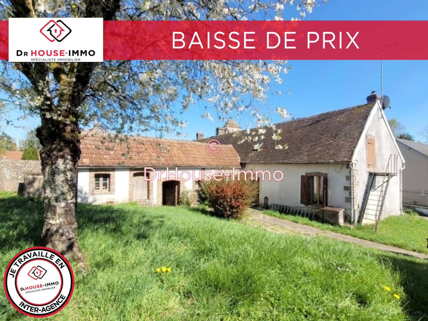 Photo 1 : Vente Maison 5 pièces Savigny-sur-Clairis 100 m²