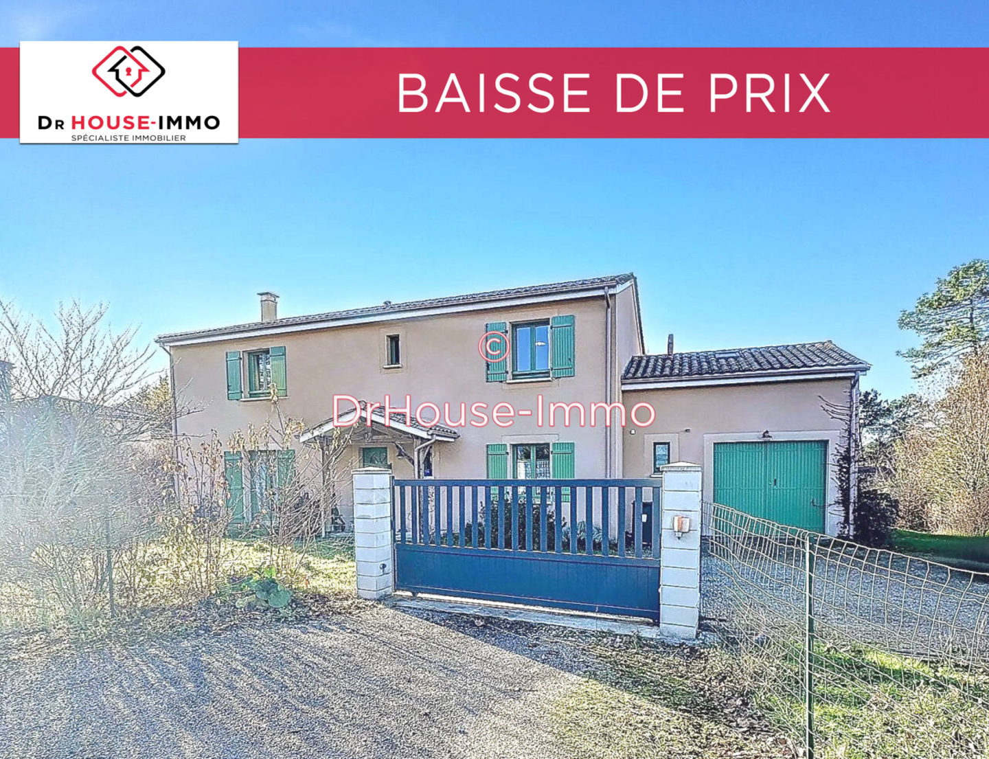 Photo 1 : Vente Maison 8 pièces Marsac-sur-l'Isle 162 m²