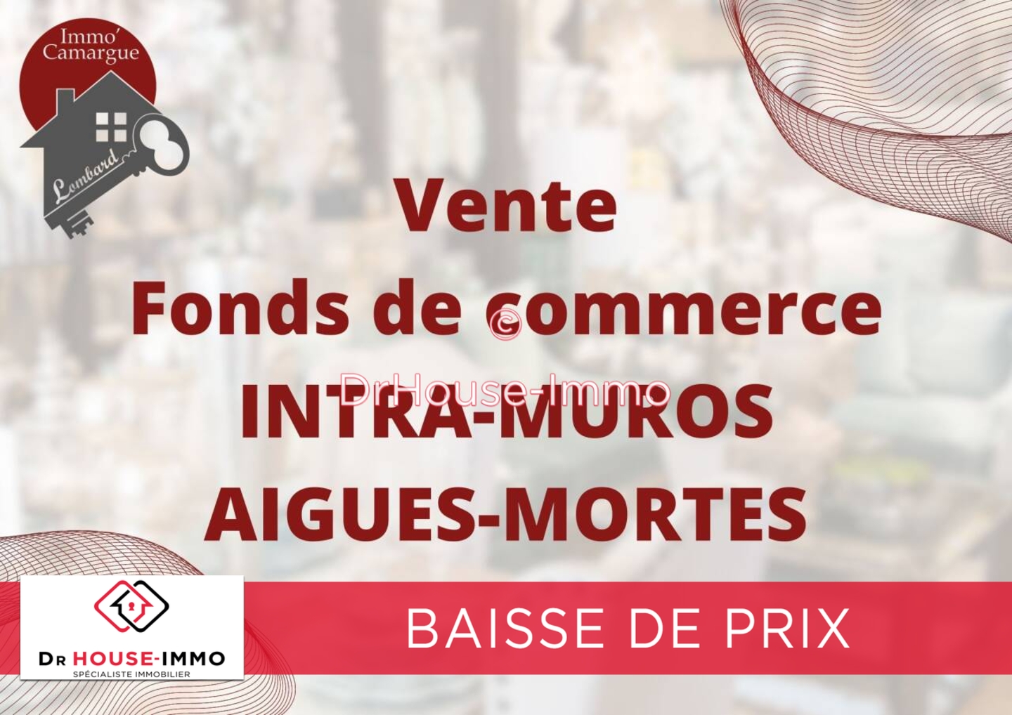 Photo 1 : Vente Commerce 2 pièces Aigues-Mortes 50 m²