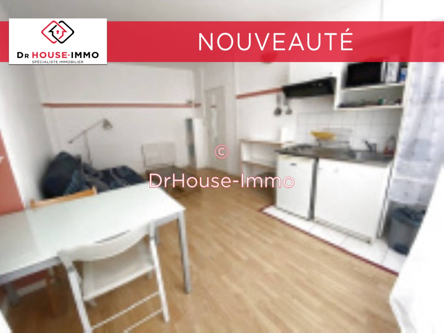 Photo 1 : Vente Appartement 1 pièce Villeneuve-d'Ascq 21 m²