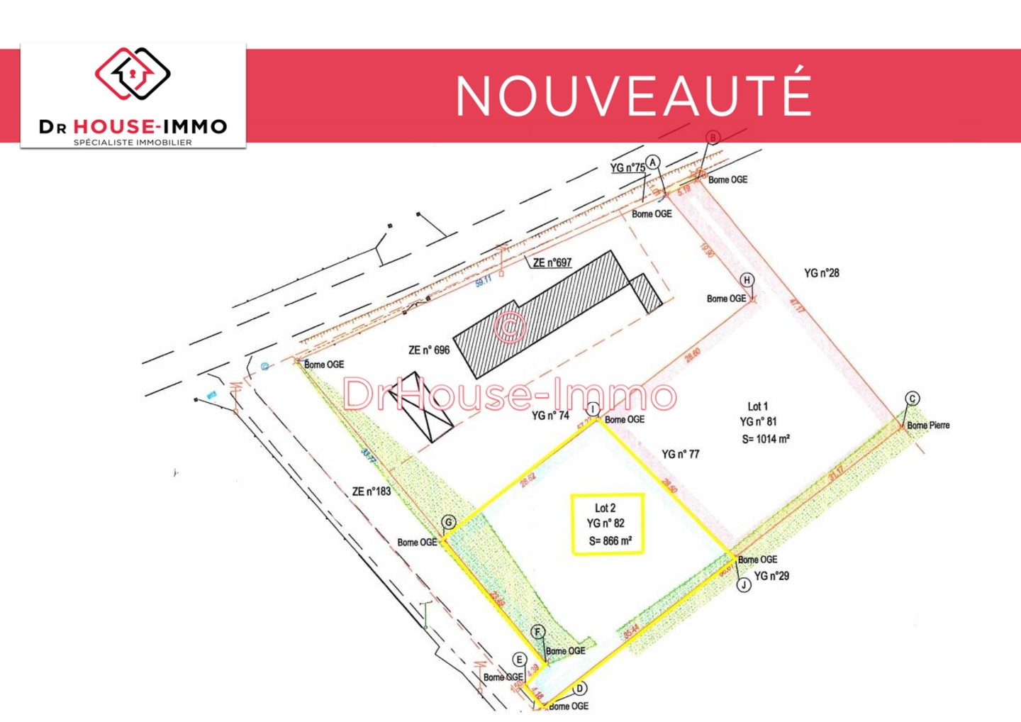 Photo 2 : Vente Terrain Saint-Maurice-sur-Fessard 866 m²