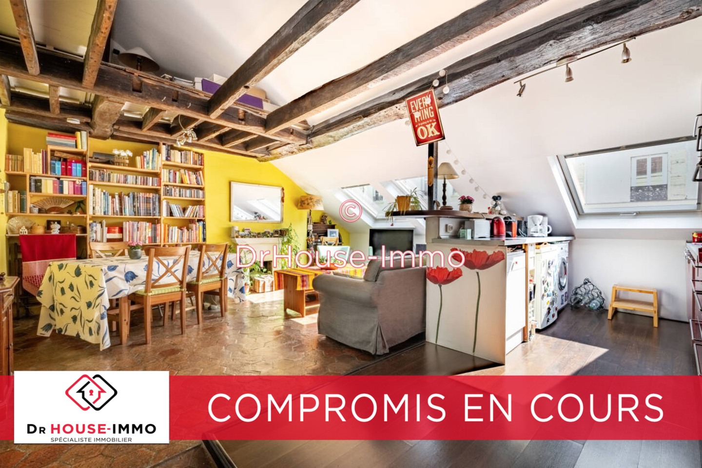 Photo 1 : Vente Appartement 3 pièces Paris 50 m²