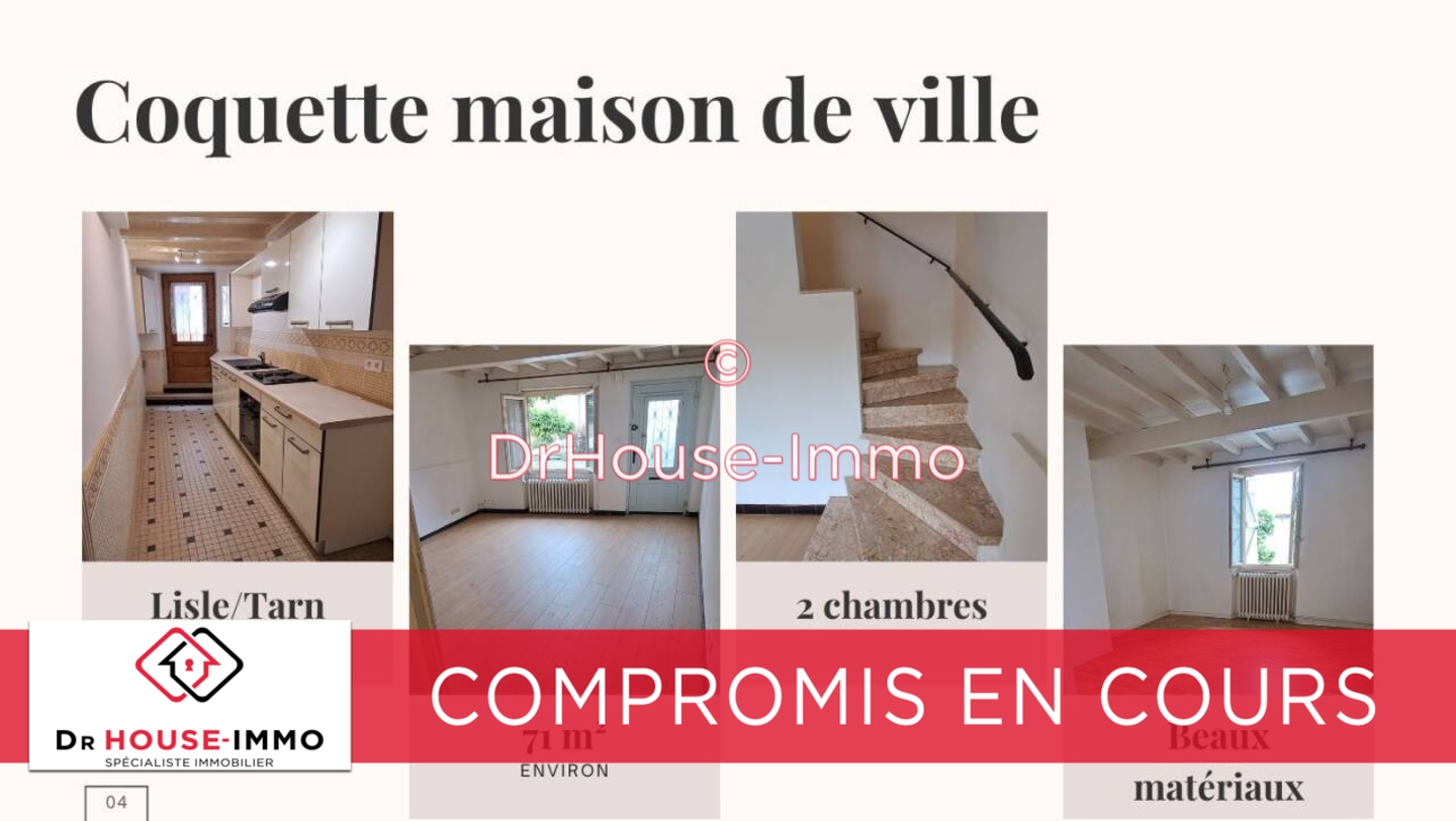 Photo 1 : Vente Maison 3 pièces Lisle-sur-Tarn 71 m²