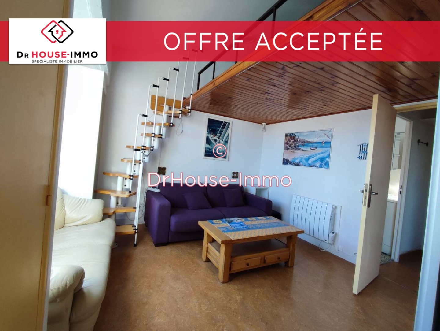 Photo 1 : Vente Appartement 2 pièces Courseulles-sur-Mer 35 m²