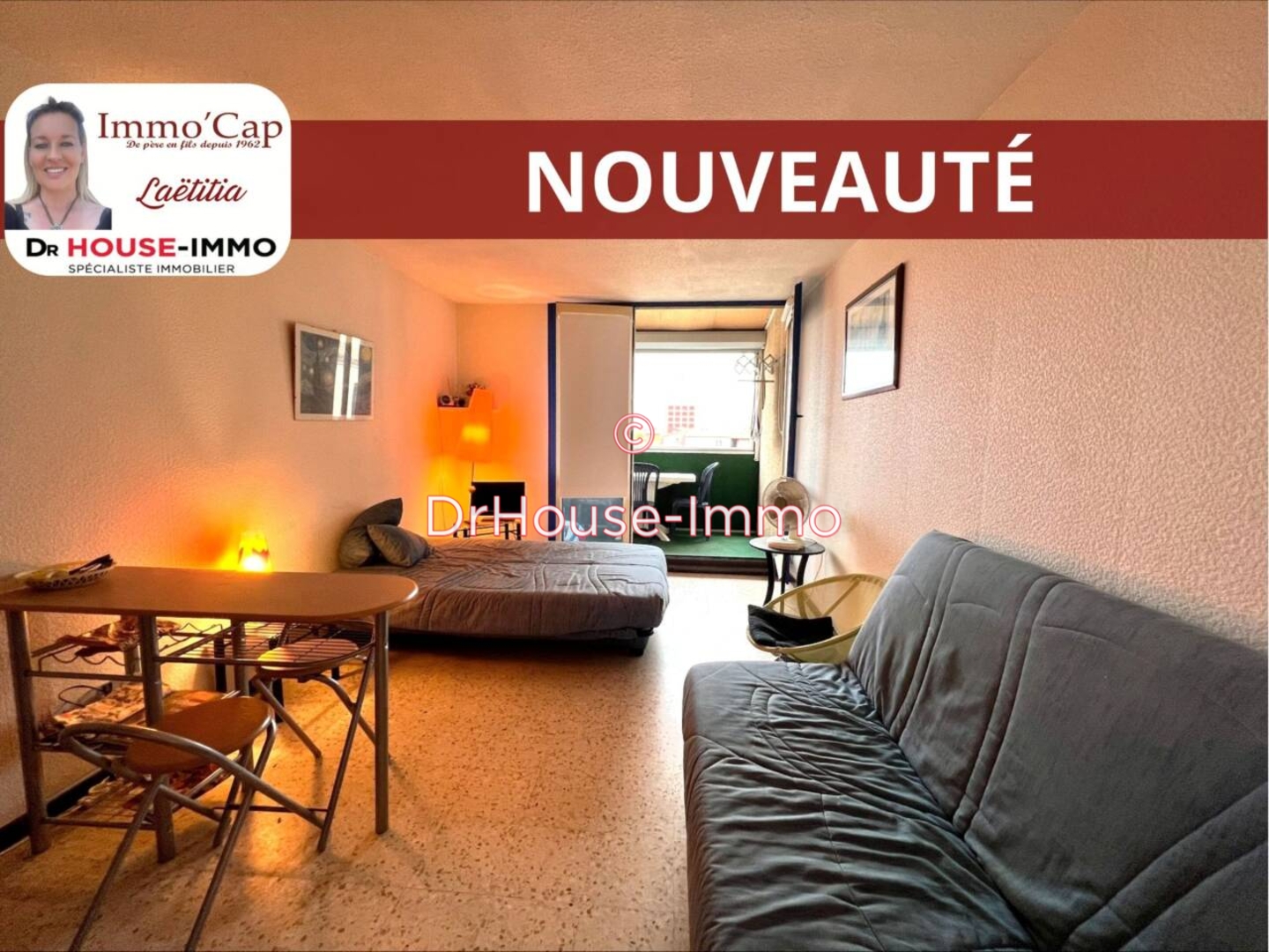 Appartement 1 pièce de 20 m² - Cap d'Agde (34300)
