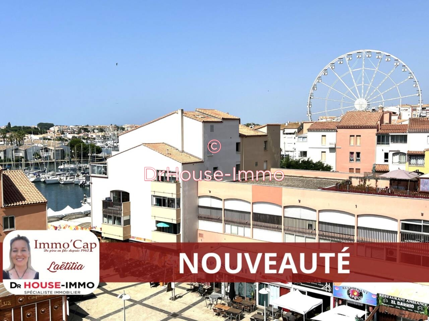 Appartement 2 pièces de 26 m² - Cap d'Agde (34300)