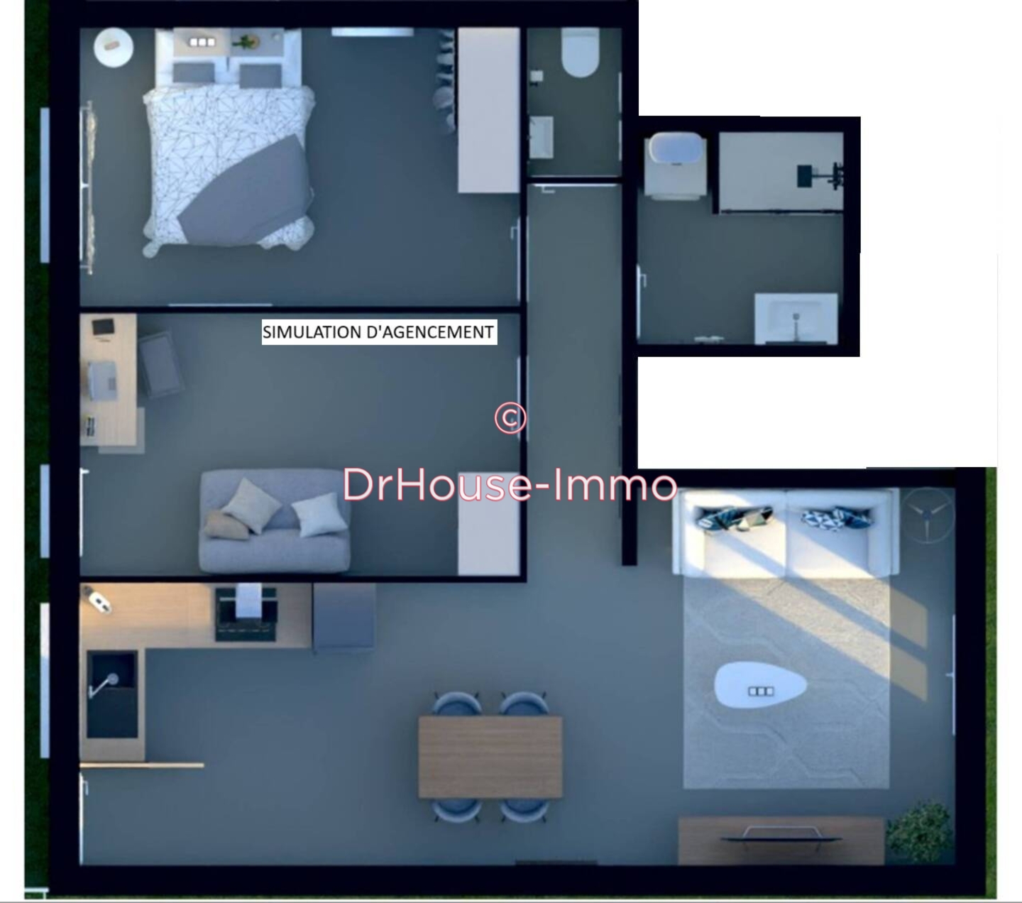 Appartement 3 pièces de 56 m² - Bretignolles-sur-Mer (85470)