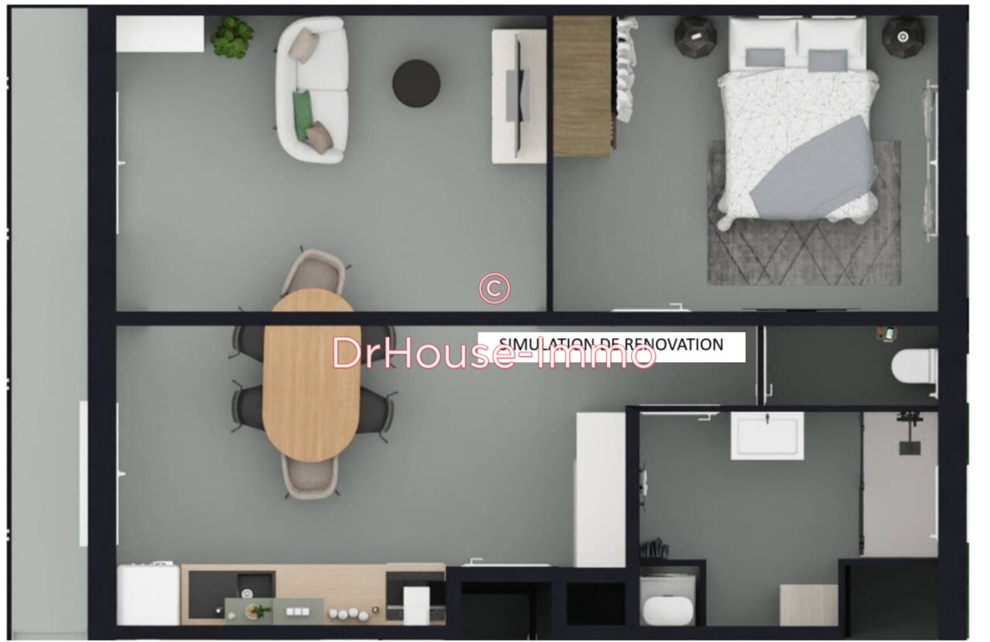 Appartement 2 pièces de 48 m² - Bretignolles-sur-Mer (85470)