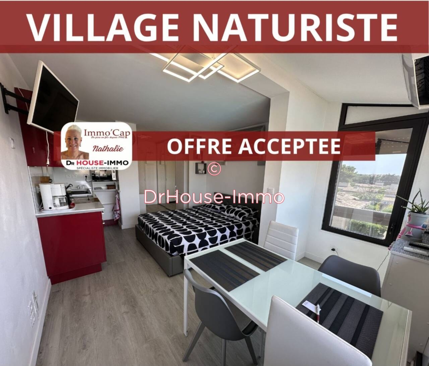 Appartement 1 pièce de 18 m² - Cap d'Agde (34300)