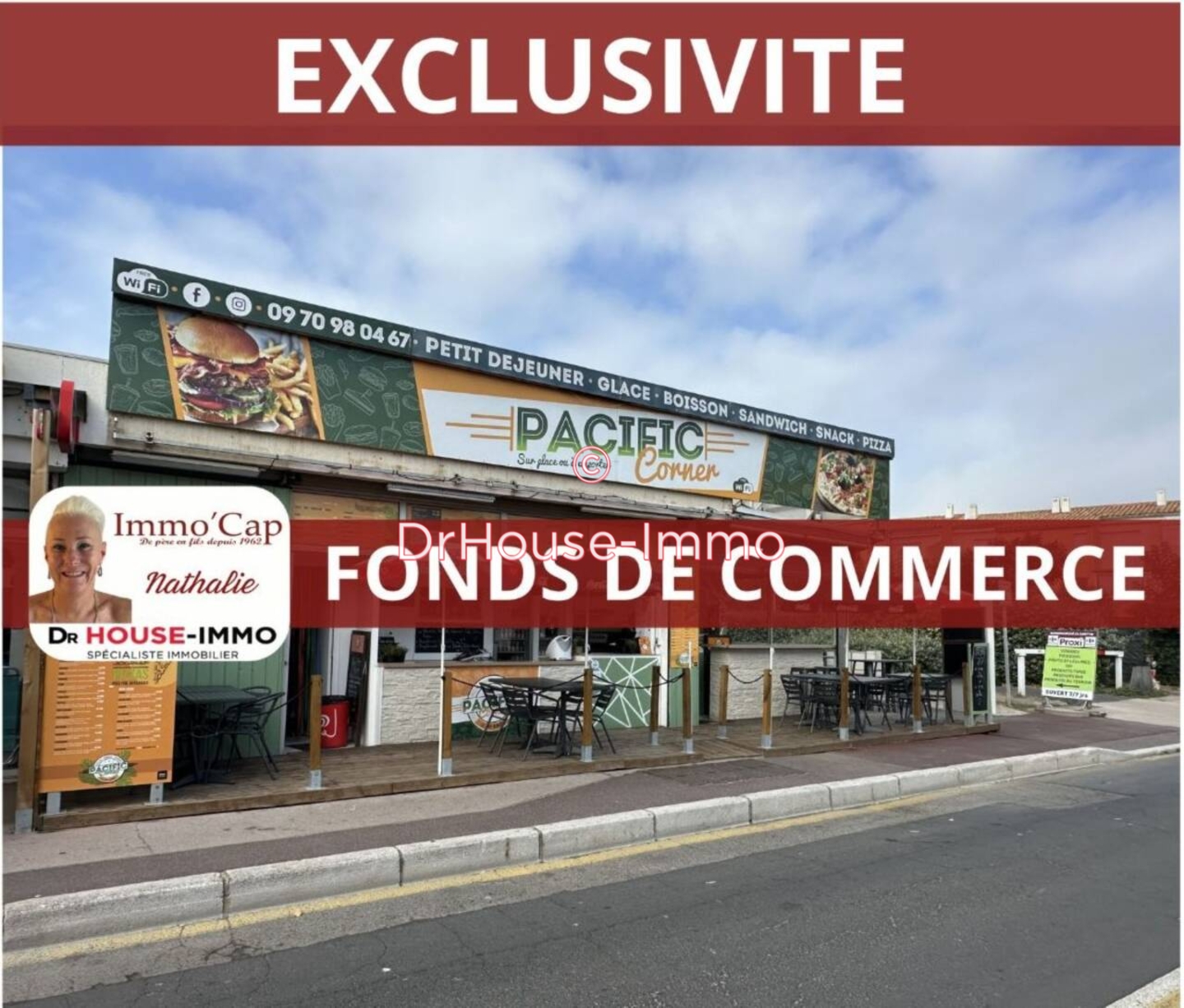 Commerce 1 pièce de 55 m² - Cap d'Agde (34300)