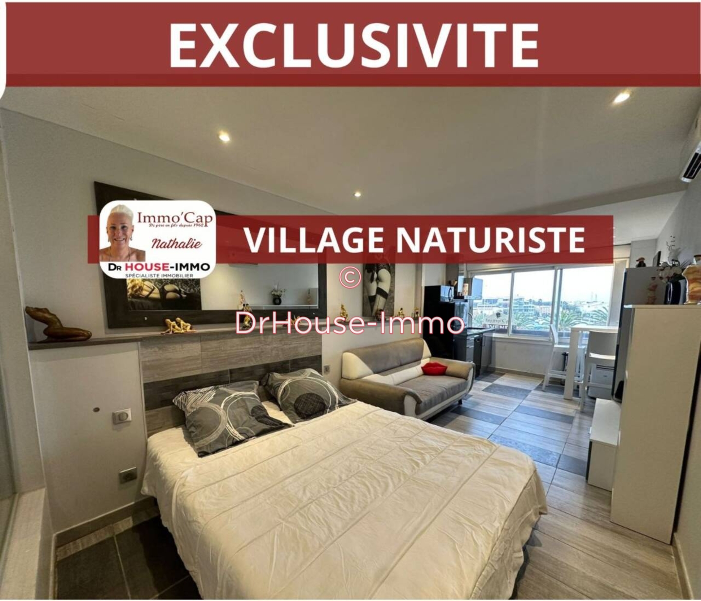 Appartement 1 pièce de 23 m² - Cap d'Agde (34300)