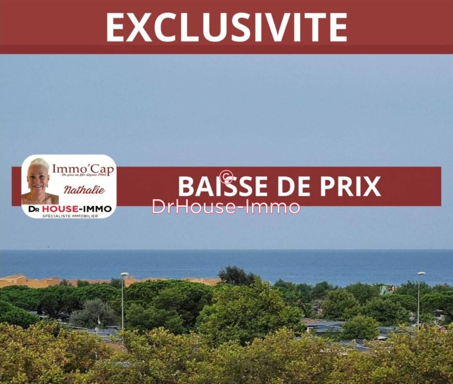 Appartement 3 pièces de 55 m² - Cap d'Agde (34300)