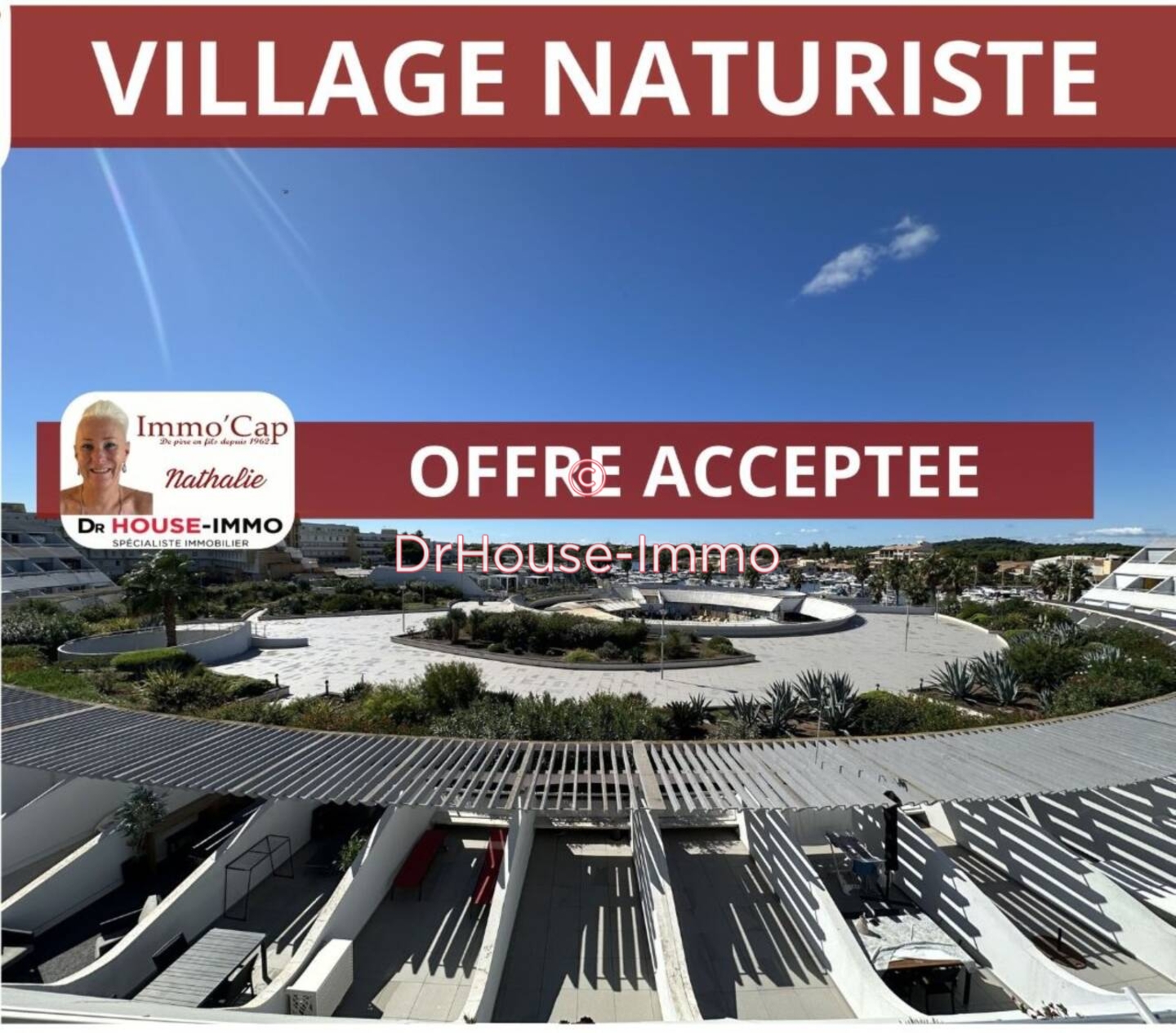 Appartement 2 pièces de 33 m² - Cap d'Agde (34300)