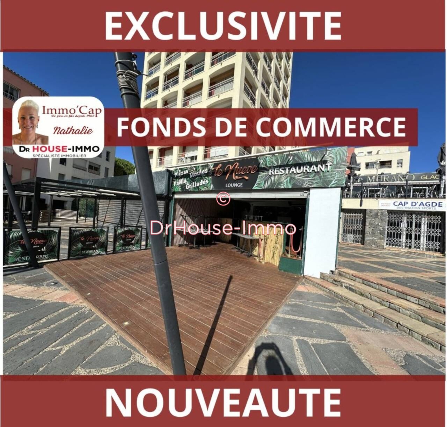 Commerce de 107 m² - Cap d'Agde (34300)