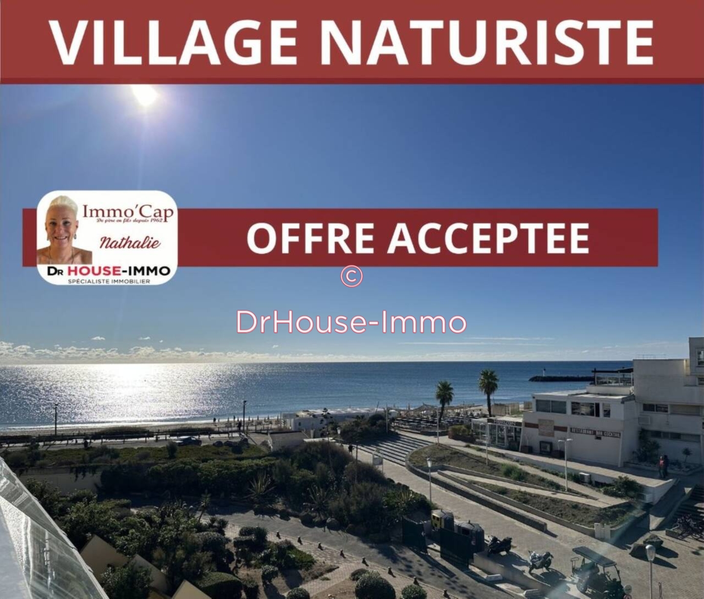 Appartement 1 pièce de 21 m² - Cap d'Agde (34300)