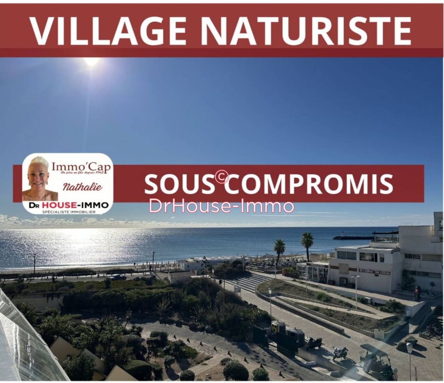 Appartement 1 pièce de 21 m² - Cap d'Agde (34300)