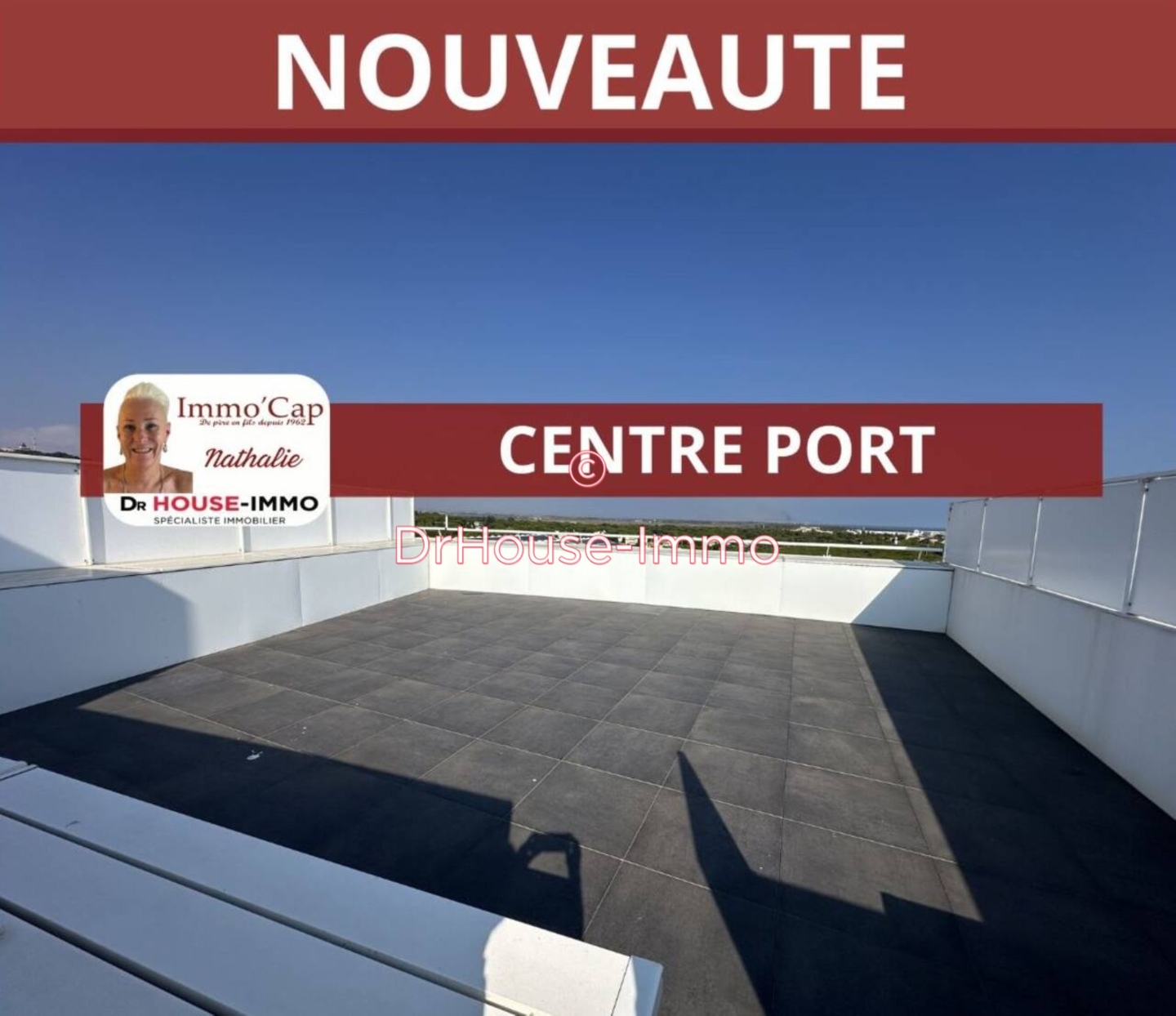 Appartement 3 pièces de 77 m² - Cap d'Agde (34300)