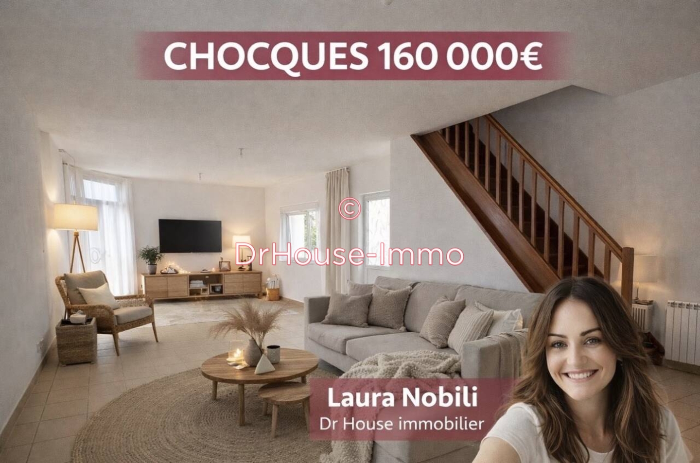 Maison 6 pièces de 140 m² - Chocques (62920)