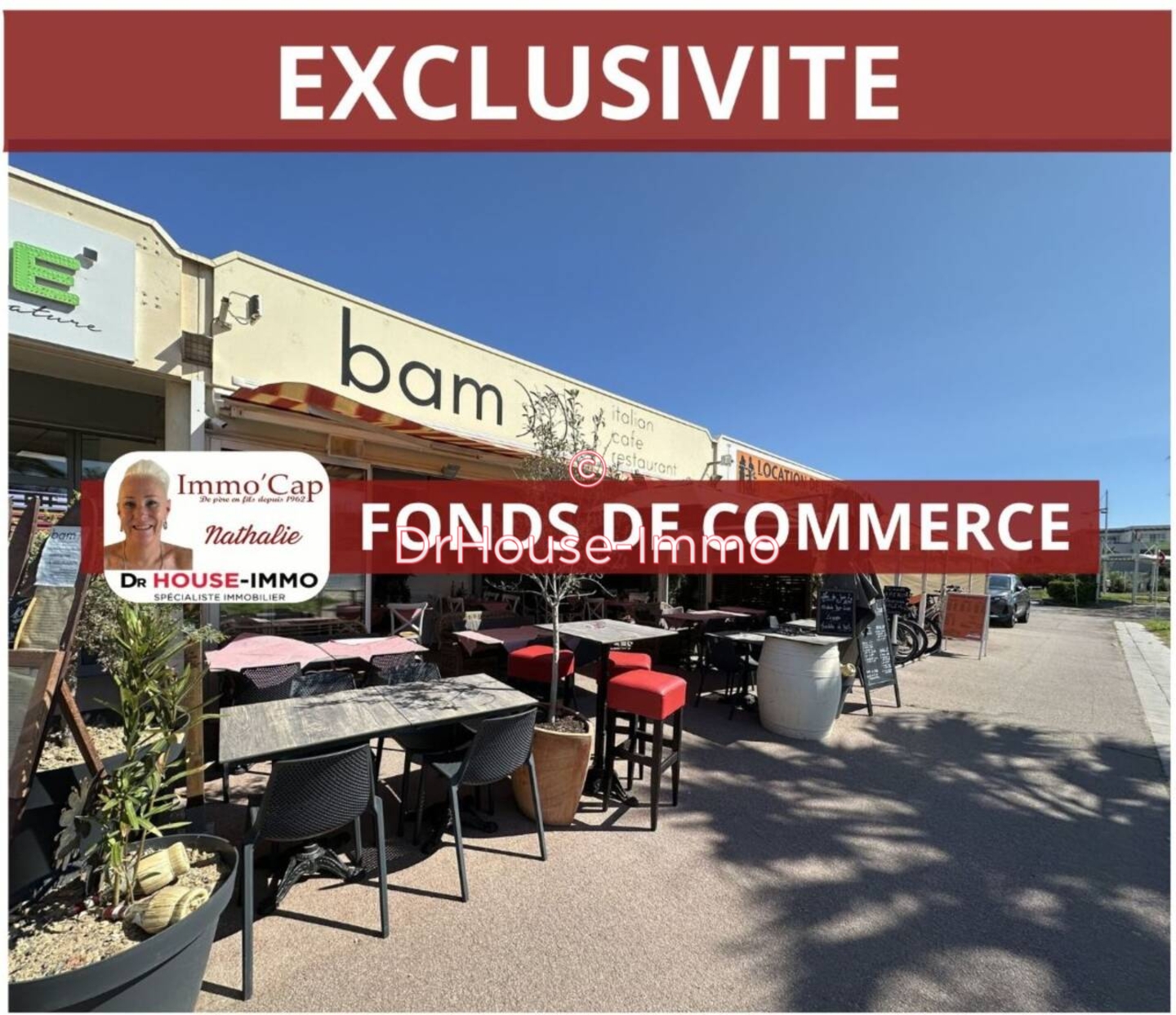 Commerce 2 pièces de 47 m² - Cap d'Agde (34300)