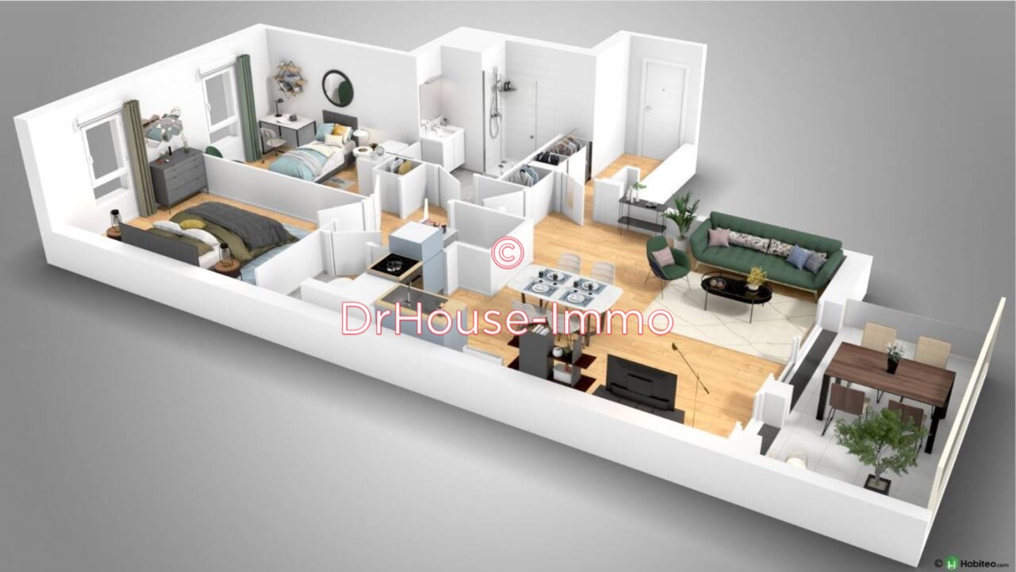 Appartement 3 pièces de 65 m² - Vannes (56000)