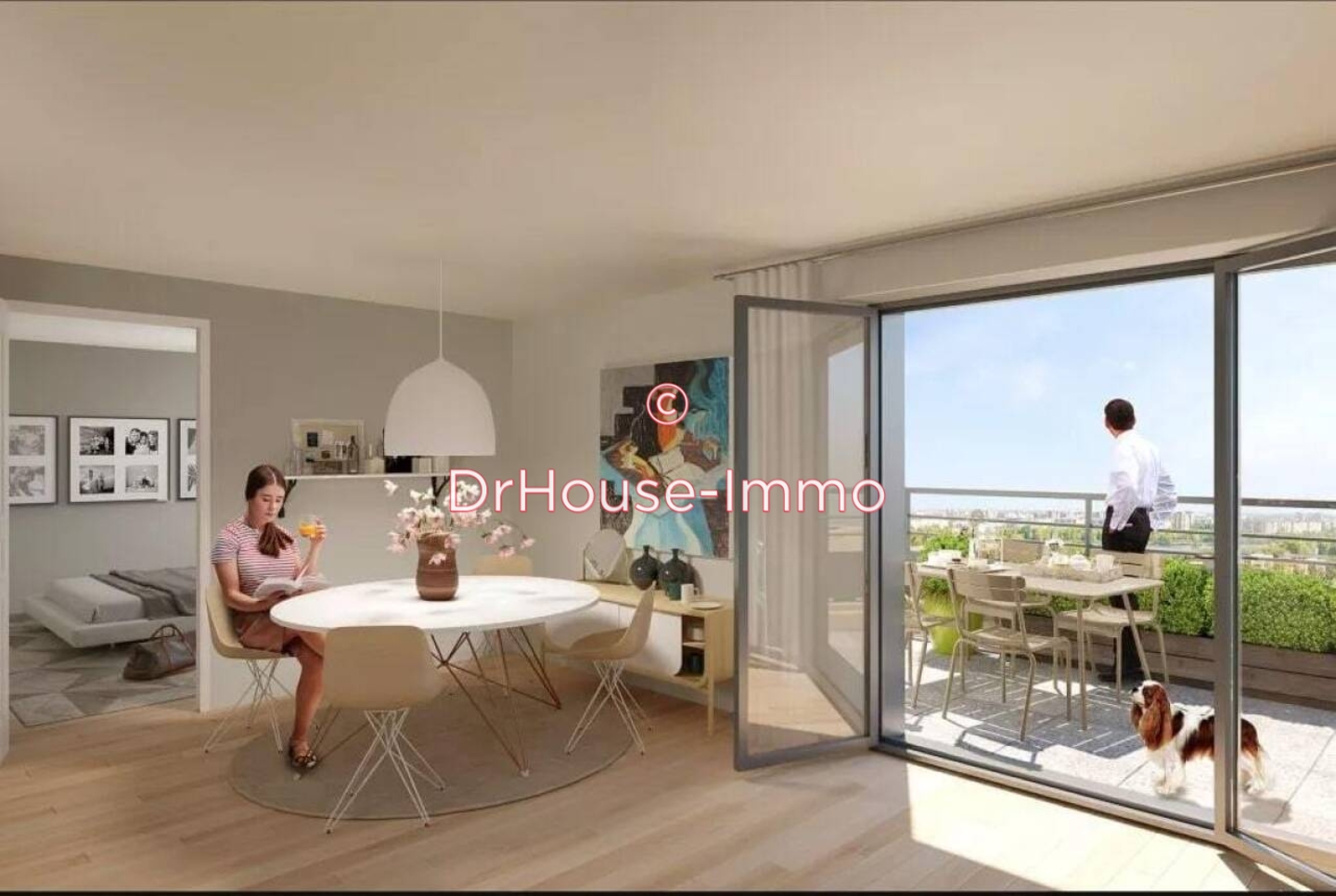 Appartement 2 pièces de 40 m² - Bussy-Saint-Georges (77600)