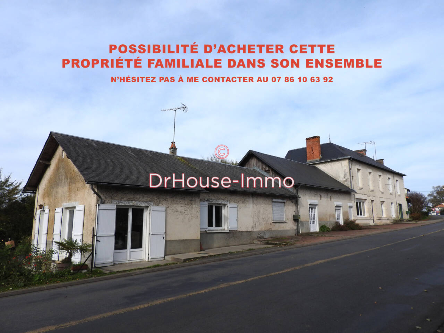 Maison 10 pièces de 173 m² - Saint-Martin-l'Ars (86350)