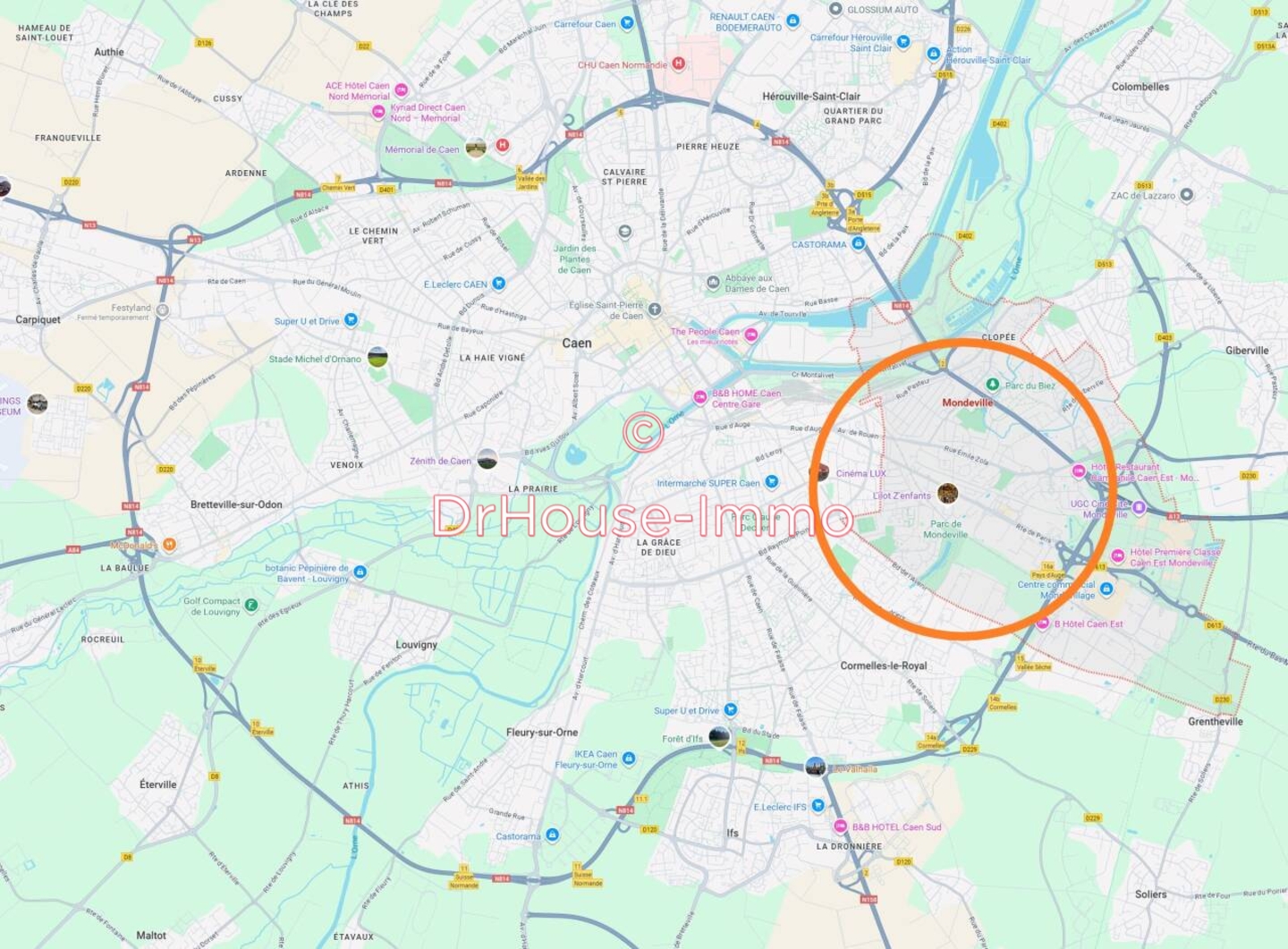 Appartement 3 pièces de 64 m² - Mondeville (14120)