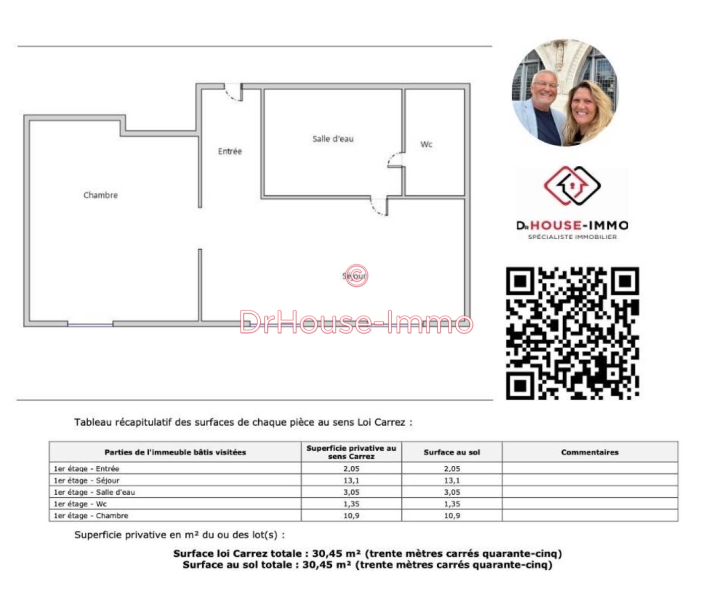 Appartement 2 pièces de 30 m² - Amiens (80000)