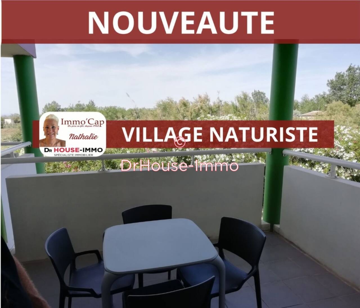 Appartement 2 pièces de 32 m² - Cap d'Agde (34300)