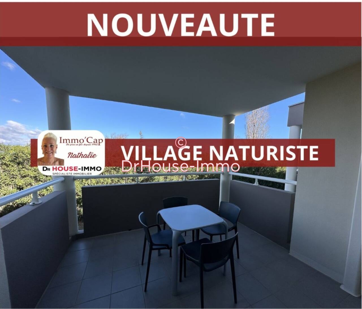 Appartement 2 pièces de 32 m² - Cap d'Agde (34300)