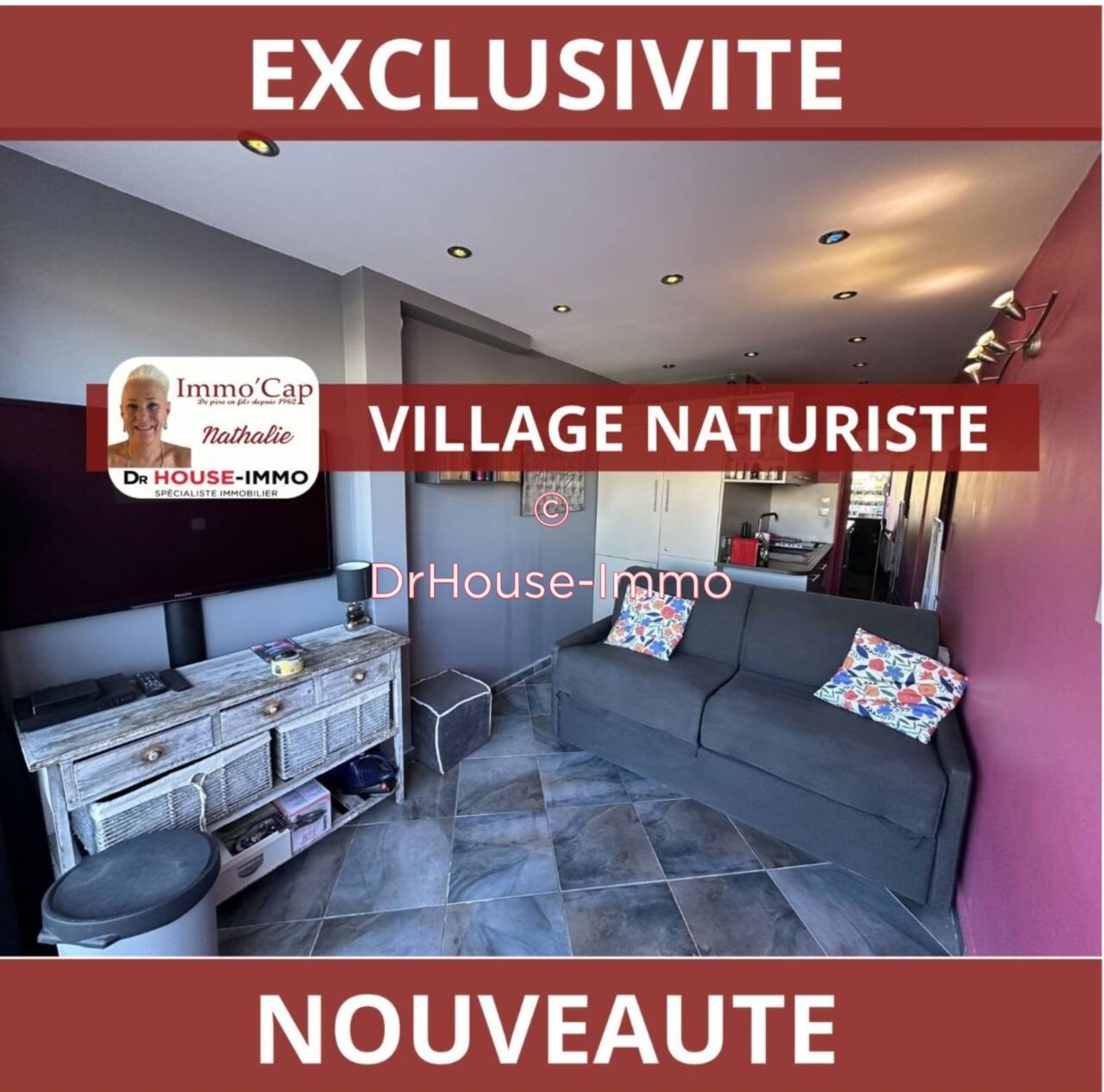 Appartement 1 pièce de 16 m² - Cap d'Agde (34300)