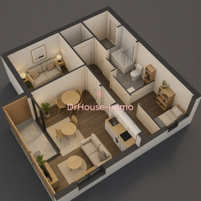 Appartement 3 pièces de 71 m² - Wambrechies (59118)