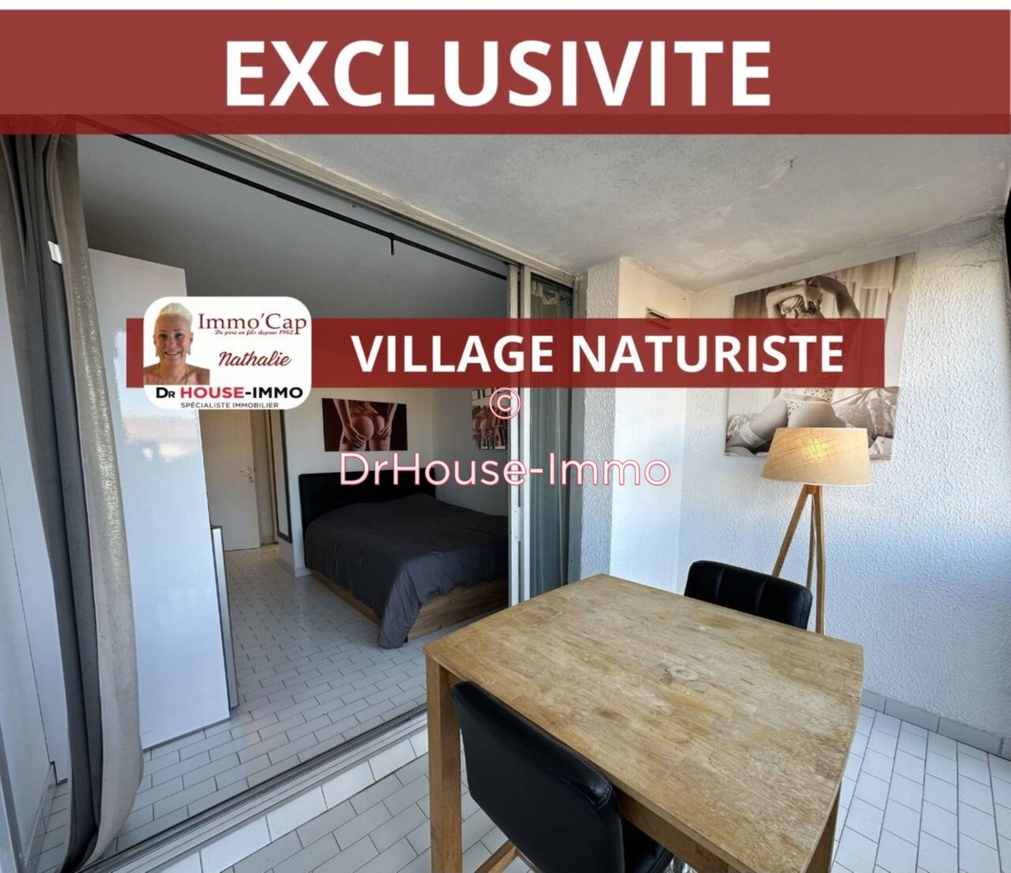 Appartement 1 pièce de 21 m² - Cap d'Agde (34300)