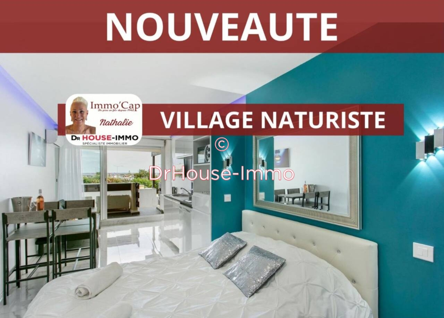 Appartement 1 pièce de 21 m² - Cap d'Agde (34300)